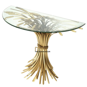 Modern Design Metal <b>Coffee</b> <b>Table</b> Golden Color Console <b>Table</b> with Stone Top Iron Powder Coating Creative Design Indian Supplier - Product Image 6
