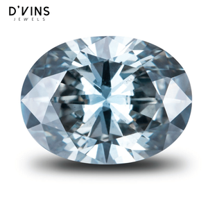 Diamant de laboratoire D'vins Jewels, taille ovale, HPHT/CVD, pierre libre pour la fabrication de bijoux - Product Image 1