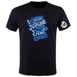 Camiseta cómoda de poliéster/algodón para gimnasio para hombre, ropa deportiva personalizada con patrón sólido, camiseta de fitness con cuello personalizado - Product Image 5