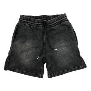 Mens Acid Wash Shorts Faded Cotton Denim Casual Summer Shorts Vintage Style Relaxed Fit Streetwear with Side Pockets - Product Image 1