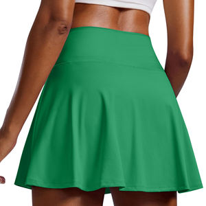 Jupe de sport athlétique pour homme, taille mi-haute, plissée, légère, écologique, respirante, pour le golf, la course, l'entraînement et le fitness, avec logo frontal - Product Image 2