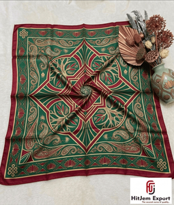 Luxury Satin <b>Scarf</b> Fabric Custom Printed Design OEM ODM Manufacturer With Private Label For Fashion Branding Promotion - Product Image 5