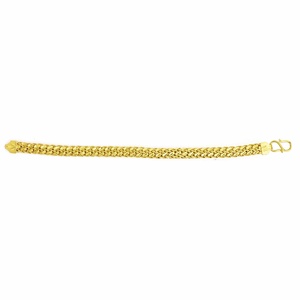 Pulseras de Hombre Chapadas en Oro Micro de 14K, 18K, 24K al por Mayor, Joyería de Moda, Pulseras de Cadena de Oro Estilo Bizantino, Eslabones de Latón - Product Image 3