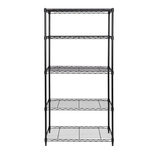 Étagère de cuisine 5 niveaux en acier inoxydable noir premium, organiseur de rangement gain de place pour ustensiles de cuisine et assiettes, au meilleur prix - Product Image 5