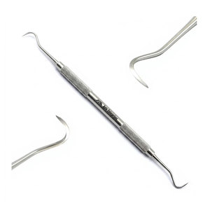 เครื่องมือขูดหินปูนแบบโค้งรุ่น H6 H7 สำหรับฟันหน้า ยี่ห้อ Towner สำหรับการวินิจฉัยโรคปริทันต์ ทำความสะอาดฟัน ทำจากสแตนเลส ใช้ขูดคราบหินปูนและคราบพลัค - Product Image 1