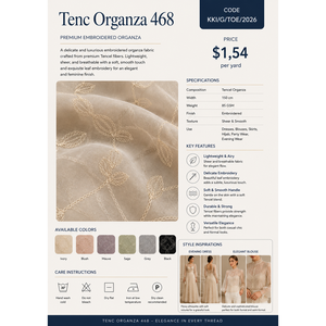 Tissu en Lyocell Tenc Organza 468 Detail - Product Image 2
