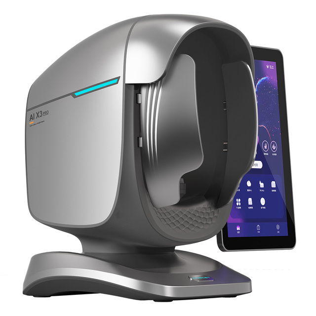 Super Quality X3 Pro AI 3D Skin Analysis Machine for Facial Skin Moisture Oil Pigment Pores Elasticity Hair Scan