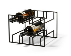 Single Bottle Fitting Metal Wine Rack - Space-<b>Maximizing</b> Commercial Bottle Display Stand for Wine Cellars & Resorts B2B Factory - Product Image 3