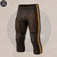 Tenue d'équipe personnalisée, service OEM ODM, ensemble uniforme de football américain, maillot marron doré et pantalon rembourré avec logo personnalisé