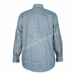เสื้อเชิ้ตผู้ชายสไตล์บาวาเรียนเยอรมันแบบดั้งเดิมรุ่นล่าสุด ผลิตจากผ้าฝ้าย 100% เป็นมิตรกับสิ่งแวดล้อม ระบายอากาศได้ดี ไม่ยับ สีเขียวและขาว - Product Image 5