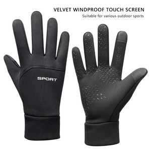 Gants de pêche d'hiver avec poignées antidérapantes, imperméables, thermiques, à doigts complets, compatibles avec les écrans tactiles, pour le cyclisme et la pêche en plein air - Product Image 2