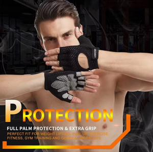 Guantes de Levantamiento de Pesas Hardihood International de Nailon de Alta Calidad con Logotipo Personalizado, Medios Dedos, Ligeros, Unisex, para Gimnasio - Product Image 5