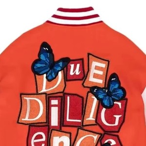Custom Wool Body <b>Leather</b> Sleeve Varsity <b>Jacket</b> Men Embroidered Letterman Design OEM ODM Factory Sample Service Available - Product Image 1