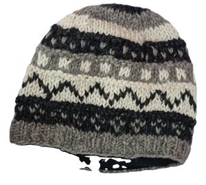 Gorro de Snowboard con orejeras de lana de yak 100% tejido a mano, gorro de esquí de Snowboard nepalí, gorro de lana con forro Polar, gorro de Sherpa - Product Image 6
