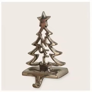 Premium Metal <b>Stocking</b> <b>Holder</b> Decorative <b>Christmas</b> Accent for Festive Holiday Displays - Product Image 2