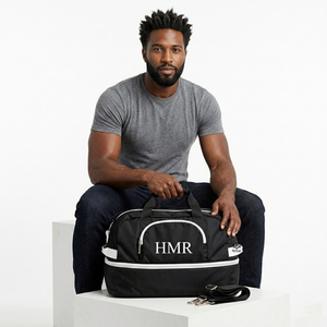 Sac de sport léger pour week-end et nuit, avec logo personnalisé, pour la franc-maçonnerie, les confraternies et les sororités, idéal pour la gym et les activités sportives. - Product Image 4