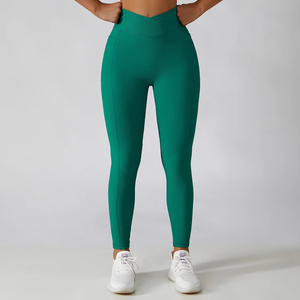Pantalons de yoga pour femmes en nylon et élasthanne sur mesure, vente en gros, collants de sport, leggings de fitness, fabricant de leggings de sport pour femmes - Product Image 6