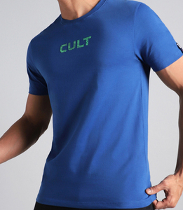 T-shirt pour homme en coton imprimé uni, coupe classique, doux, léger, décontracté, basique, pour le bureau, la salle de sport et les voyages, OEM ODM - Product Image 3