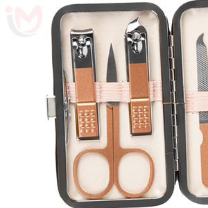 7 Piece <b>Nail</b> Care <b>Kit</b> Manicure Pedicure Set Stainless Steel Professional Grooming Tools Set - Product Image 3