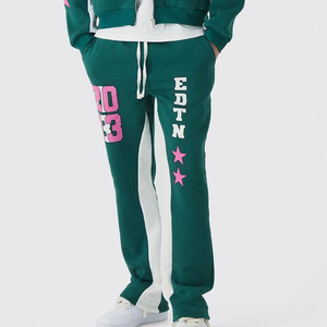 Mens Winter Zipper Tracksuit 100 percent Cotton Breathable Quick Dry Hooded Collar Solid Pattern Midweight Fashion Street Set - Product Image 4