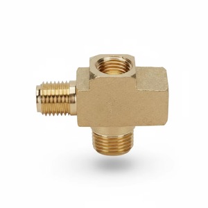 Raccord en T en laiton de qualité industrielle écologique pour systèmes de freinage hydrauliques, antirouille et longue durée de vie, en vente - Product Image 2