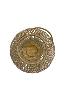 Pantalla de Lámpara Redonda de Bambú Tejido Ecológica - Decoración Sostenible para Hogares, Restaurantes, Hoteles y Resorts - Product Image 4