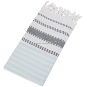 Handloom Turco Algodón Peshtemal Hammam Toalla Con Borlas Ideal Para Spa Yoga Y Playa Estilo De Vida Marcas - Product Image 6