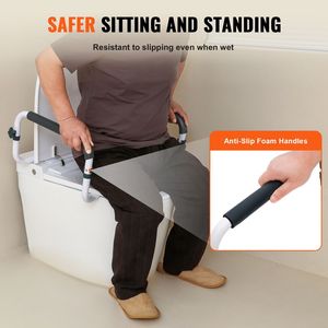 Maniglia di Sicurezza per WC con Capacità di 300 Libbre, Larghezza Regolabile, Facile Installazione, Attrezzatura di Sicurezza per Bagno, Maniglie per Sedili WC per la Maggior Parte dei Modelli - Product Image 3