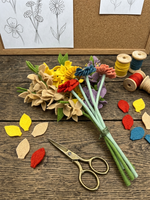 Bouquet de fleurs en feutre de laine écologique fait main – Composition florale artificielle éternelle pour la décoration intérieure et les cadeaux