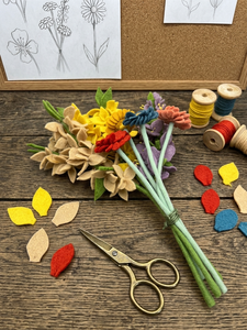 Handcrafted Eco-Friendly Wool Felt <b>Flower</b> Bouquet – Everlasting <b>Artificial</b> Floral Arrangement for Home Decor & Gifts - Product Image 3