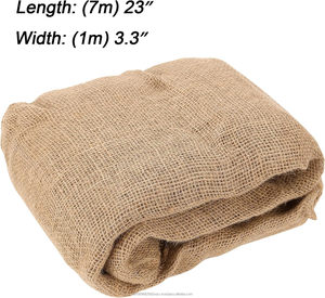 ผ้าจู๊ตจีโอเท็กซ์ไทล์ ขนาด 40 นิ้ว x 23 ฟุต 100% ความหนาแน่น 280 GSM เป็นมิตรกับสิ่งแวดล้อม ขนาดกว้างพิเศษ สำหรับตกแต่งบ้าน งานแต่งงาน ปกคลุมต้นไม้และพืช - Product Image 1