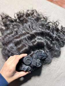 Extensions de cheveux indiens bouclés 100 % naturels de Birmanie, lots de cheveux humains bouclés lâches, vente en gros, fournisseur, livraison directe, haute qualité - Product Image 6