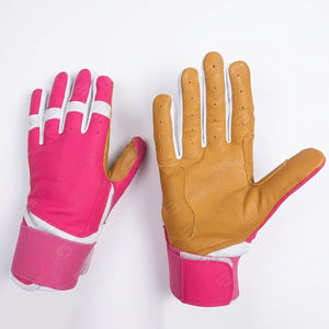 Gants de frappeur professionnels de baseball et de softball en gros cuir respirant de couleur personnalisée meilleure qualité pour l'entraînement - Product Image 3