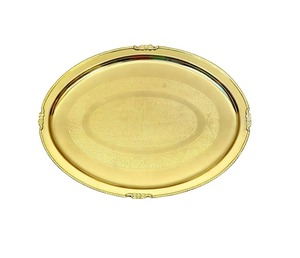 Elegant Stainless Steel <b>Tray</b> Unique Pattern for Food Presentation Multipurpose Metal <b>Tray</b> Amazing Design for Serving Food - Product Image 2