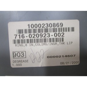 แหวน LAM 716-020923-002 ขนาด 8 นิ้ว, COLIMG/INSR, THK - อุปกรณ์และอะไหล่เซมิคอนดักเตอร์ระดับโลกที่เชื่อถือได้ - Product Image 1