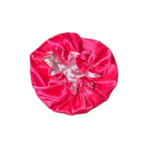 Bonnet de nuit en satin soyeux pour femme, double couche, doublé satin, avec logo personnalisé, vente en gros - Product Image 3