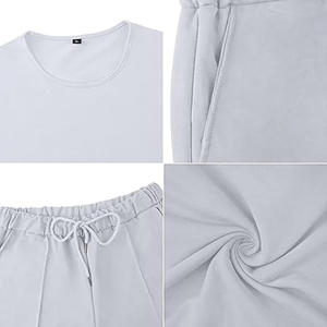 Conjunto Casual de Verano para Hombre, Fabricante, 2 Piezas, Pantalones Cortos Cargo de Algodón, OEM, ODM, Suministro al por Mayor - Product Image 4