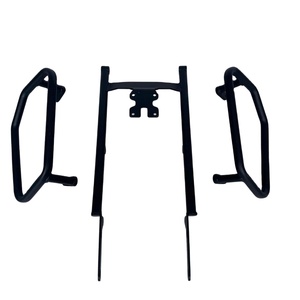 Porte-bagages arrière court en acier inoxydable R15V4 au design cyberpunk avec support de sacoche, ajustement personnalisé pour motos de rue - Product Image 1
