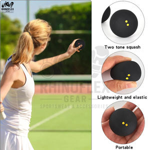 ลูกสควอชแบบสั่งทำรุ่นใหม่ คุณภาพสูง ผลิตจากยางคุณภาพดี ราคาประหยัด พร้อมบริการสกรีนโลโก้ตามต้องการ - Product Image 3