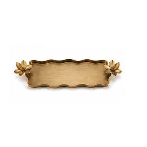 Pewter Finish Leaf Serving <b>Tray</b> Painted Finish Commercial Grade Dishwasher Safe Eco-Friendly Restaurant Use - Product Image 2