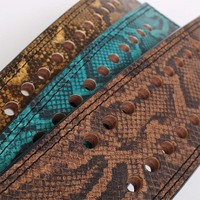 Ceinture de musculation robuste en cuir de vachette, réglable, respirante, antidérapante, légère, avec boucle, largeur 8 cm, épaisseur 10 mm, pour l'entraînement