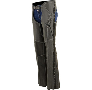 Samroz Sports Premium <b>Leather</b> Seamless Fusing Motorcycle Riding <b>Chaps</b> for Women Bikers All Seasons - Product Image 2