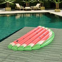 Matelas flottant en PVC en forme de tranche de pastèque, taille personnalisée, certifié CE/EN71, gonflable, pour adultes et enfants