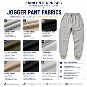 Premium 320 GSM Cotton Polyester Fleece <b>Jogger</b> Pant Washed Blue <b>White</b> Side Panel Custom Logo OEM ODM - Product Image 3