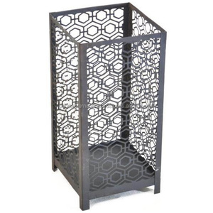 Bougeoirs votifs ronds décoratifs pour la maison de fer avec le revêtement de poudre noire fini pour le bougeoir votif de décor à la maison - Product Image 5