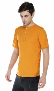 Wholesale Summer Short Sleeve T-<b>Shirt</b> <b>Half</b> <b>Button</b> up New Design Plain Color 100% Cotton Knitted Fabric Comfortable Size - Product Image 3
