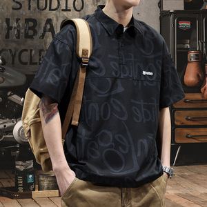 Custom Front Men's Breathable <b>Canvas</b> 180g Short Sleeve Business Casual Shirt OEM Service - Product Image 6