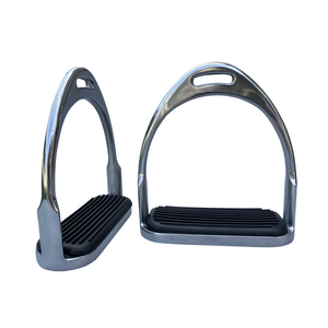 Estribos Negros para Montar a Caballo con Superficie Texturizada y Correas Ajustables para Uso Ecuestre - Product Image 2