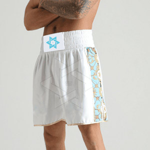 Athletic Boxing <b>Trunks</b> <b>Men</b> Lightweight Fight Shorts Breathable Quick Dry Fabric Training Competition Performance Sportswear - Product Image 4