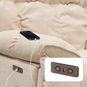 Sitjoy Classic S1 bianco reclinabile elettrico - Product Image 4